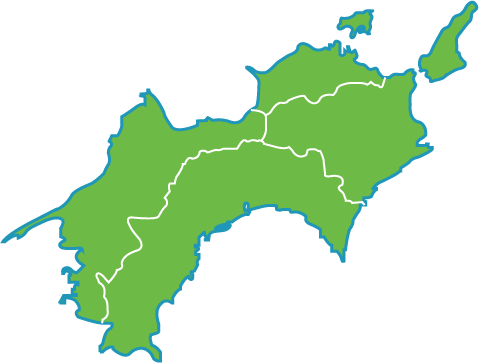四国と淡路島の地図